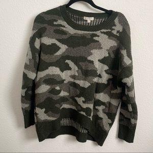 Womans camo sweater